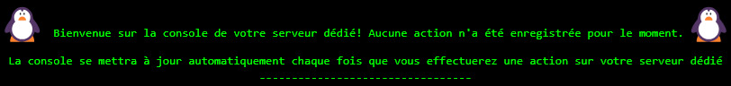 Console en direct